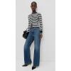 imageMadewell Womens London 2 Way Zip CardiganBlackWhite Stripe