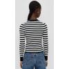 imageMadewell Womens London 2 Way Zip CardiganBlackWhite Stripe
