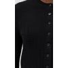 imageMadewell Womens Snowy Lace Cole CardiganBlack