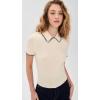 imageSTAUD Womens Windsor TopIvoryNavy