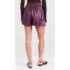 imageSusana Monaco Womens Faux Leather Pleated ShortsMalbec