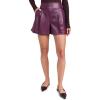 imageSusana Monaco Womens Faux Leather Pleated ShortsMalbec