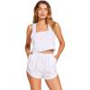 imageVitamin A Womens Tallows Linen Short Swimsuit Cover UpWhite