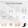 imageNippies Nipple Cover  Sticky Adhesive Silicone Nipple Pasties  Reusable Pasty Nipple Covers for Women with Travel BoxCaramel