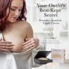 imageNippies Nipple Cover  Sticky Adhesive Silicone Nipple Pasties  Reusable Pasty Nipple Covers for Women with Travel BoxCaramel