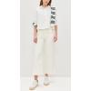imagePAIGE Womens Anessa Welt Utility Pocket PantsTonal Ecru