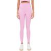 imageBeyond Yoga Womens Spacedye Raise The Barre Shirred LeggingsPink Haze Heather