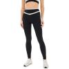 imageSPLITS59 Womens Mason High Waist Rigor Full Length Leggings 28quotBlackCreme