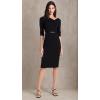 imageBlack Halo Womens 34 Sleeve Jackie O DressBlack