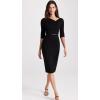 imageBlack Halo Womens 34 Sleeve Jackie O DressBlack