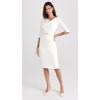 imageBlack Halo Womens 34 Sleeve Jackie O DressWinter White