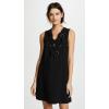 imageEnglish Factory Womens Lace Up Front DressBlack