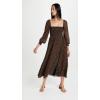 imageWomens Classic Smocked Maxi DressBlack Floral