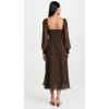 imageWomens Classic Smocked Maxi DressBlack Floral