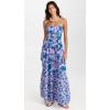 imageWomens Square Neck Maxi DressLilac Print