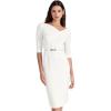 imageBlack Halo Womens 34 Sleeve Jackie O DressWinter White