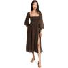 imageWomens Classic Smocked Maxi DressBlack Floral