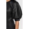 imageJason Wu Womens Balloon Sleeve Short Leather DressBlack