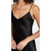 imageLAGENCE Womens Jodie V Neck Slip DressBlack