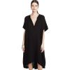 image9SEED Womens Tunisia Short Sleeve CaftanBlack