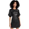 imageJason Wu Womens Balloon Sleeve Short Leather DressBlack