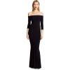 imageNorma Kamali Womens Kamali Kulture Off Shoulder Fishtail GownBlack
