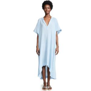 image9SEED Womens Tunisia Short Sleeve CaftanChambray