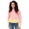 imageEnglish Factory Womens Ombre Crew Neck KnitPinkYellow