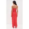 imageendless rose Womens Strapless Ruffled Maxi DressRed