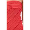 imageendless rose Womens Strapless Ruffled Maxi DressRed
