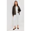 imageWomens Carly Kick Flare Raw Hem JeansWhite