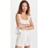 imageTHE GREAT Womens The Eyelet Tap ShortsTrue White