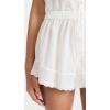 imageTHE GREAT Womens The Eyelet Tap ShortsTrue White