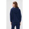 imageTHE GREAT Womens The Lace Up HoodieTrue Navy