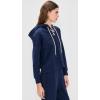 imageTHE GREAT Womens The Lace Up HoodieTrue Navy