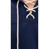 imageTHE GREAT Womens The Lace Up HoodieTrue Navy