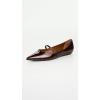 imageStuart Weitzman Womens Emilia Mary Jane FlatsDark Brown