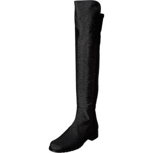 imageStuart Weitzman Womens 5050 Flat BootsBlack Pin Dot Nappa