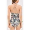 imageShoshanna Womens Lisbon Paisley Cinched One PieceVerde Multi