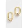 imageSHASHI Womens Cosmo Charm Huggies Gold One SizeGold