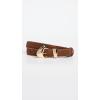 imageSHASHI Womens Isosceles Buckle BeltBrown