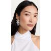 imageSHASHI Womens Pave Flower Drop EarringsWhite Gold