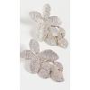 imageSHASHI Womens Pave Flower Drop EarringsWhite Gold