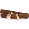 imageSHASHI Womens Isosceles Buckle BeltBrown