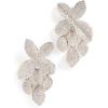imageSHASHI Womens Pave Flower Drop EarringsWhite Gold