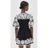 imageSea Womens Agathe Applique Puff Sleeve Mini DressBlack