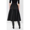 imageSea Womens Belen Taffeta Smocked Tiered SkirtBlack