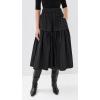 imageSea Womens Belen Taffeta Smocked Tiered SkirtBlack