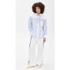 imageSea Womens Helmi Striped Shirting Blouse with HoodBlue