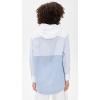 imageSea Womens Helmi Striped Shirting Blouse with HoodBlue